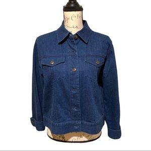 Talbots Juliette Wash Classic Jean Jacket Size MP
